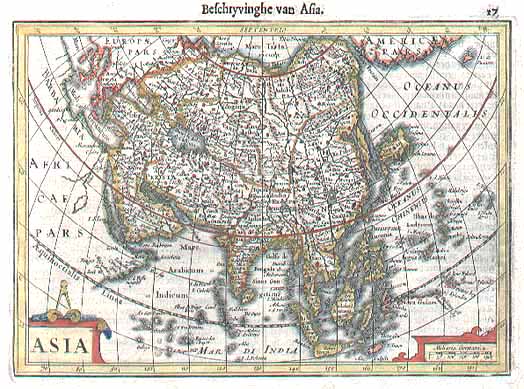 Asia Mercator map