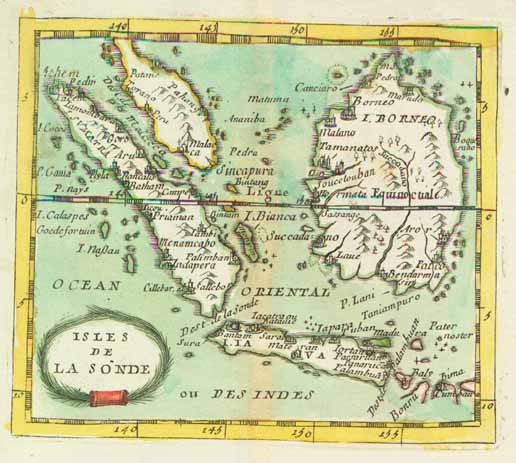 East Indies, antique map