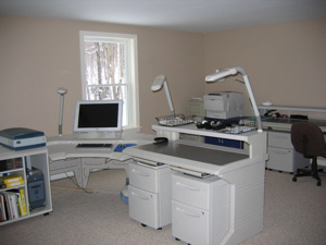 another corner of large upstairs office/recreation/family room